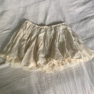 Fluffy mini skirt